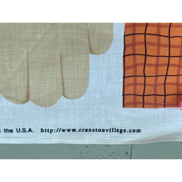 Scarecrow "Harvest Handyman" Fabric Panel by Leslie Beck Cut & Sew Crafts Vtg - Picture 6 of 7